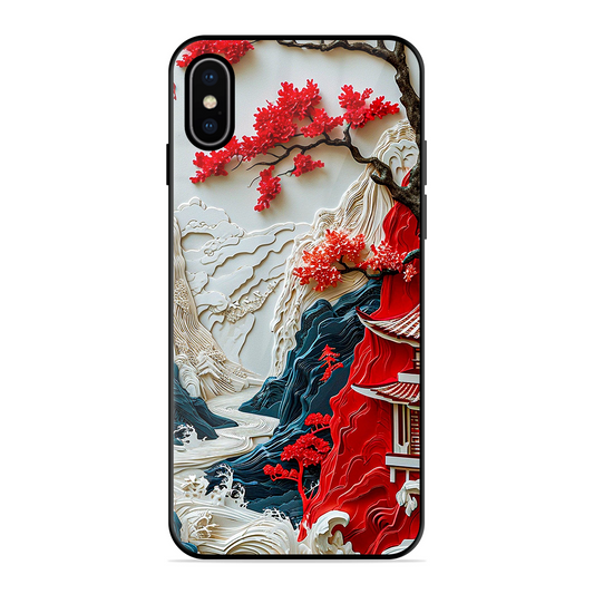 Waves House Printed Protective Phone Cover for iPhone X