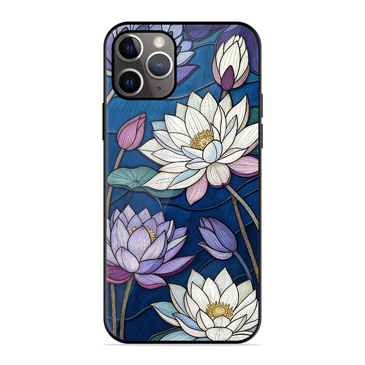 Water Lilly Printed Protective Phone Cover for iPhone 11 Pro Max