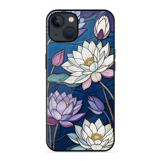 Water Lilly Printed Protective Phone Cover for iPhone 13