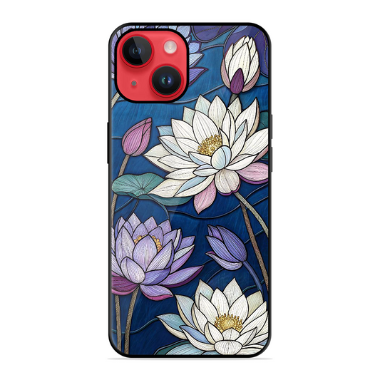 Water Lilly Printed Protective Phone Cover for iPhone 14