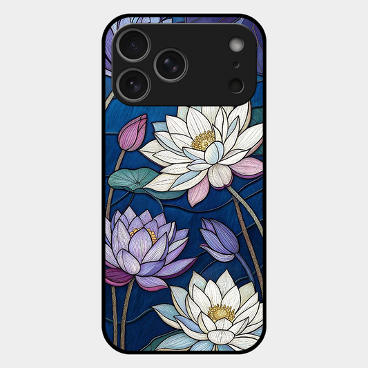 Water Lilly Printed Protective Phone Cover for iPhone 17 Pro Max