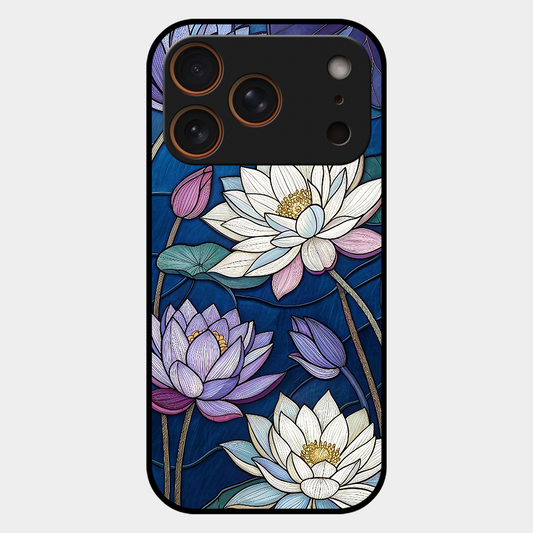 Water Lilly Printed Protective Phone Cover for iPhone 17 Pro