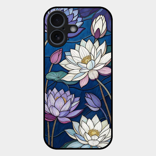Water Lilly Printed Protective Phone Cover for iPhone 17