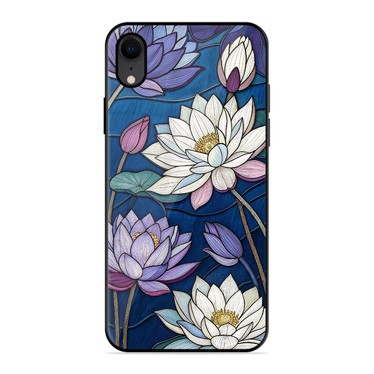 Water Lilly Printed Protective Phone Cover for iPhone XR