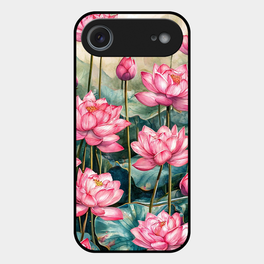 Lotus Pink Printed Protective Phone Cover for iPhone Air