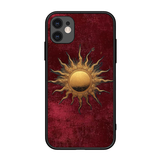 Vibrant Artistic Sun Printed Protective Phone Cover for iPhone 11