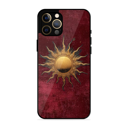 Vibrant Artistic Sun Printed Protective Phone Cover for iPhone 12 Pro Max