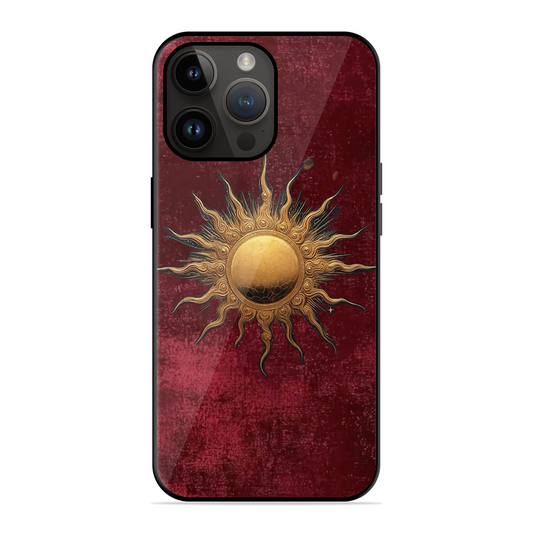 Vibrant Artistic Sun Printed Protective Phone Cover for iPhone 14 Pro Max