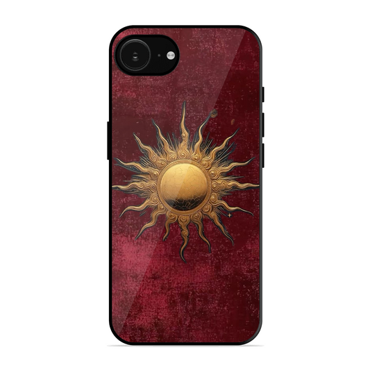 Vibrant Artistic Sun Printed Protective Phone Cover for iPhone 16e