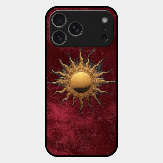 Vibrant Artistic Sun Printed Protective Phone Cover for iPhone 17 Pro Max