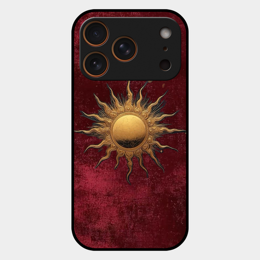 Vibrant Artistic Sun Printed Protective Phone Cover for iPhone 17 Pro