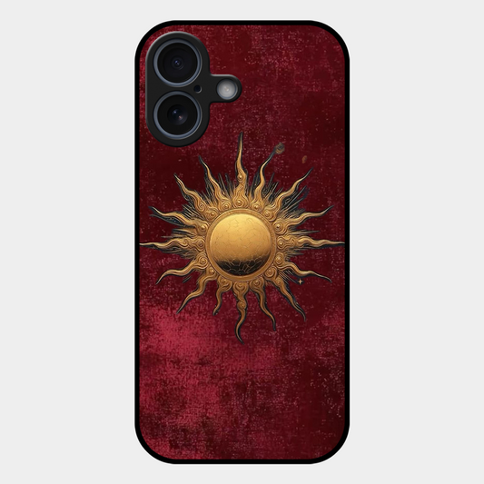 Vibrant Artistic Sun Printed Protective Phone Cover for iPhone 17