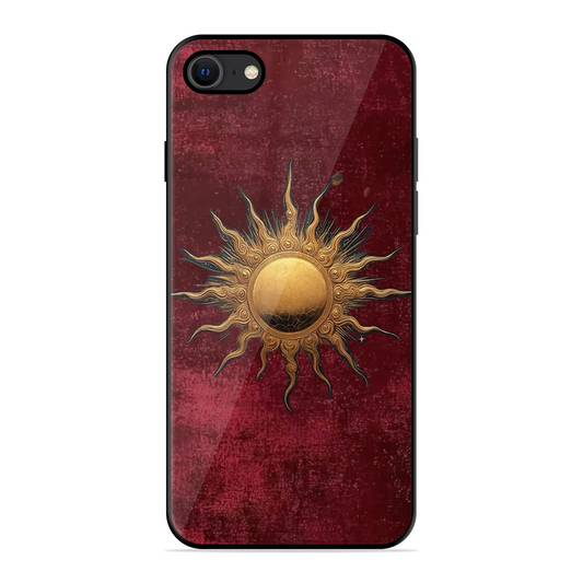 Vibrant Artistic Sun Printed Protective Phone Cover for iPhone SE 2020