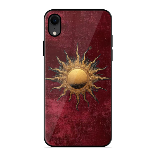 Vibrant Artistic Sun Printed Protective Phone Cover for iPhone XR
