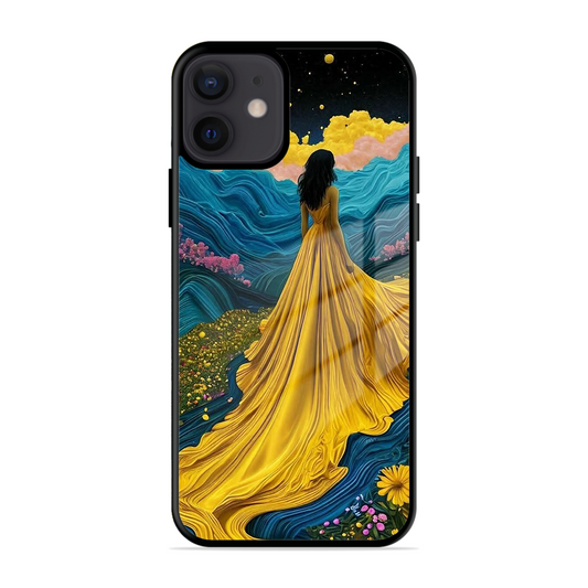 Blossom Girl Printed Protective Phone Cover for iPhone 12 Mini