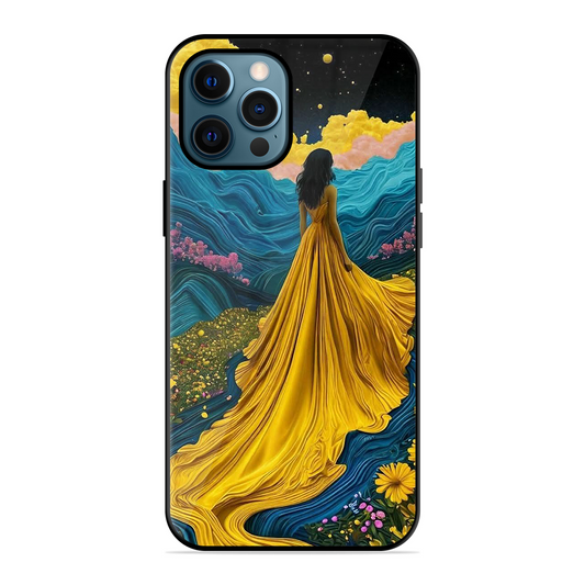 Blossom Girl Printed Protective Phone Cover for iPhone 12 Pro