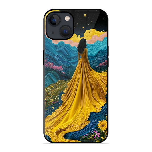 Blossom Girl Printed Protective Phone Cover for iPhone 13