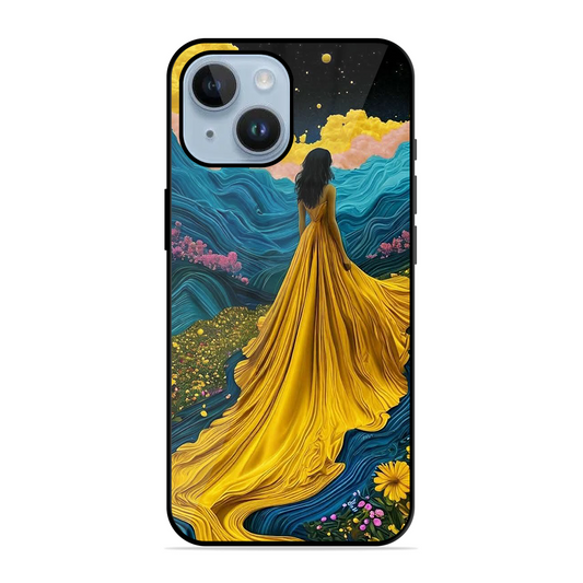 Blossom Girl Printed Protective Phone Cover for iPhone 14 Plus