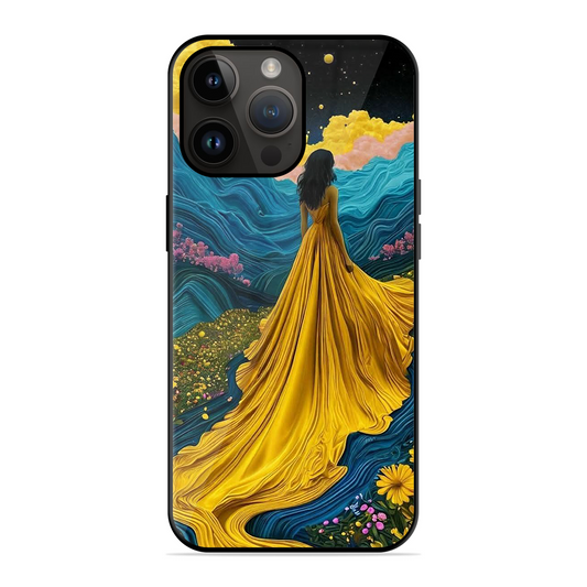 Blossom Girl Printed Protective Phone Cover for iPhone 14 Pro Max