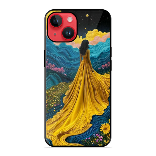 Blossom Girl Printed Protective Phone Cover for iPhone 14