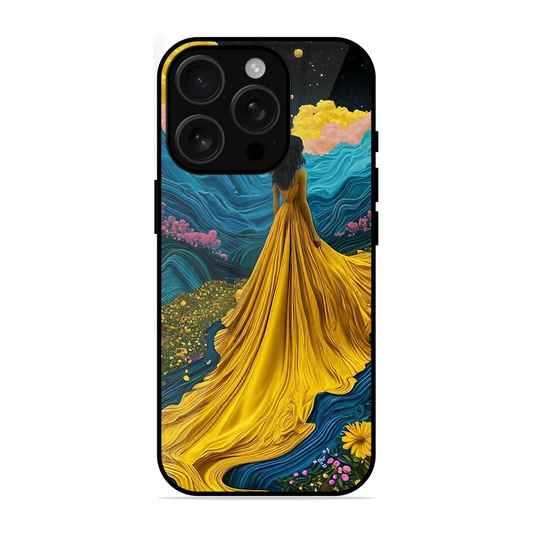 Blossom Girl Printed Protective Phone Cover for iPhone 16 Pro Max