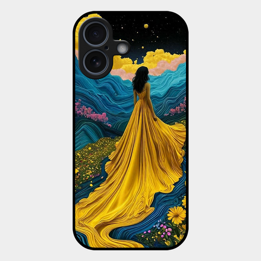 Blossom Girl Printed Protective Phone Cover for iPhone 17