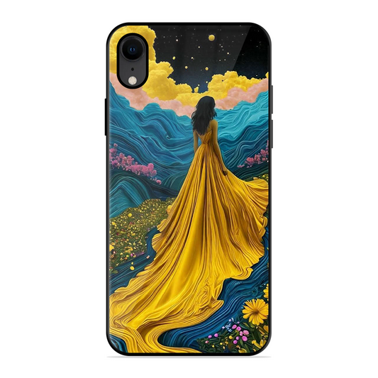 Blossom Girl Printed Protective Phone Cover for iPhone XR