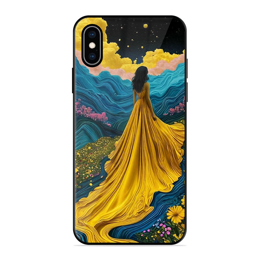 Blossom Girl Printed Protective Phone Cover for iPhone XS Max