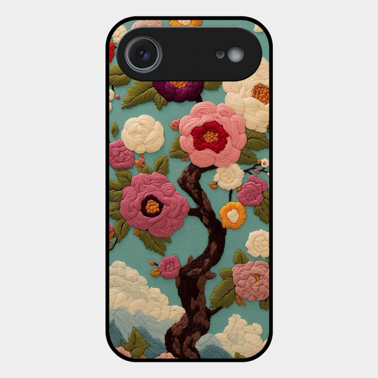 Embroidered Tree Printed Protective Phone Cover for iPhone Air