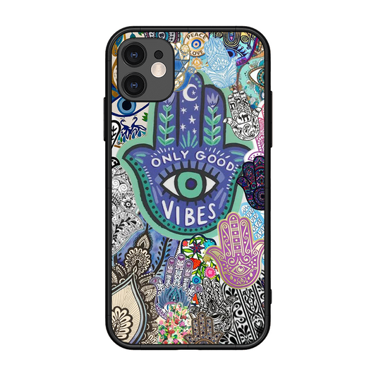 Only Good Vibes Printed Protective Phone Cover for iPhone 11