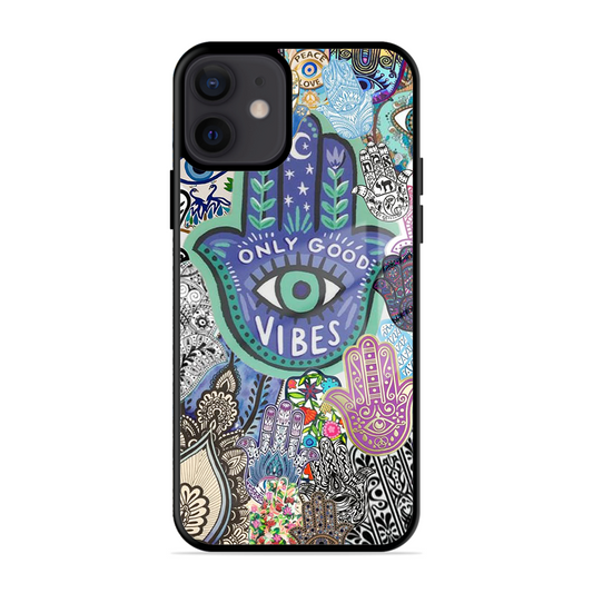 Only Good Vibes Printed Protective Phone Cover for iPhone 12 Mini
