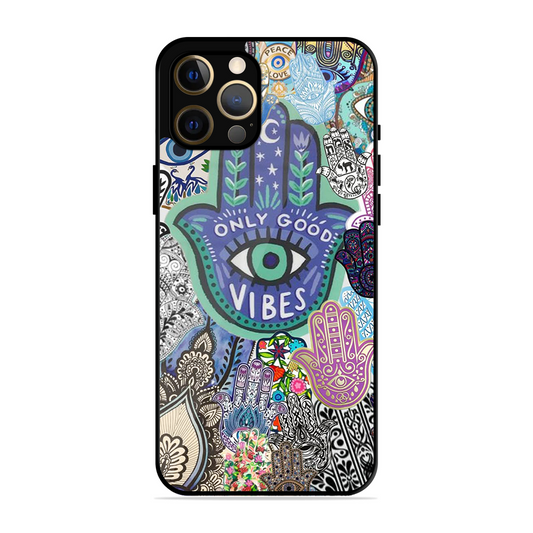 Only Good Vibes Printed Protective Phone Cover for iPhone 12 Pro Max