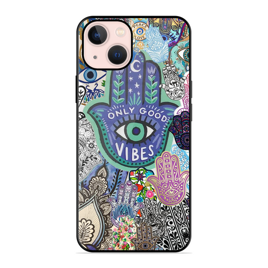 Only Good Vibes Printed Protective Phone Cover for iPhone 13 Mini