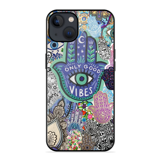 Only Good Vibes Printed Protective Phone Cover for iPhone 13