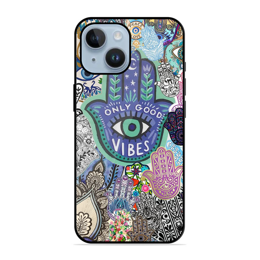 Only Good Vibes Printed Protective Phone Cover for iPhone 14 Plus