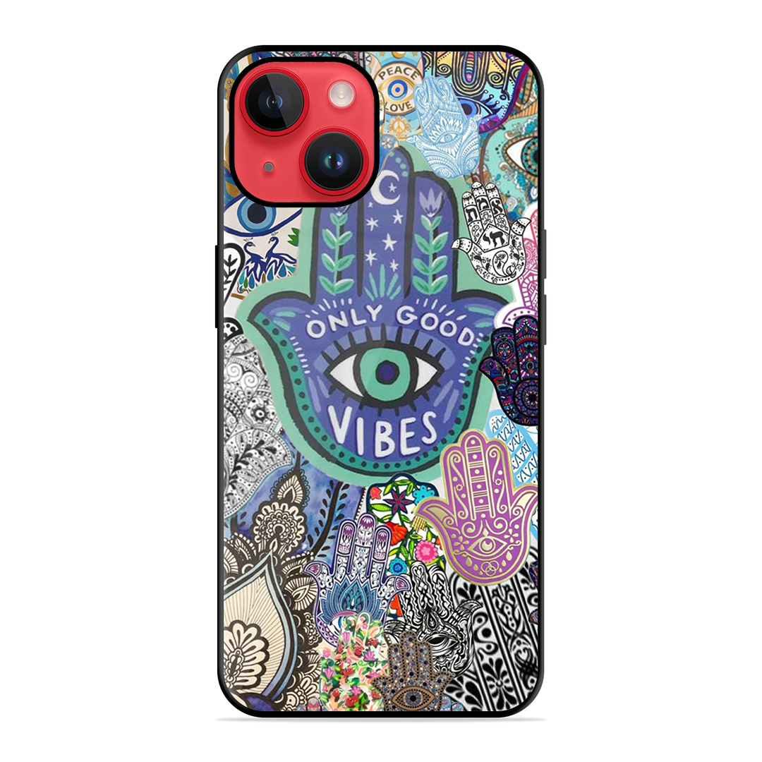 Only Good Vibes Printed Protective Phone Cover for iPhone 14