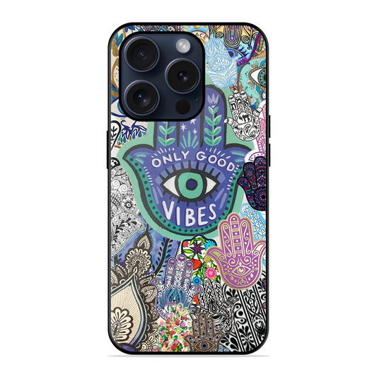 Only Good Vibes Printed Protective Phone Cover for iPhone 15 Pro Max