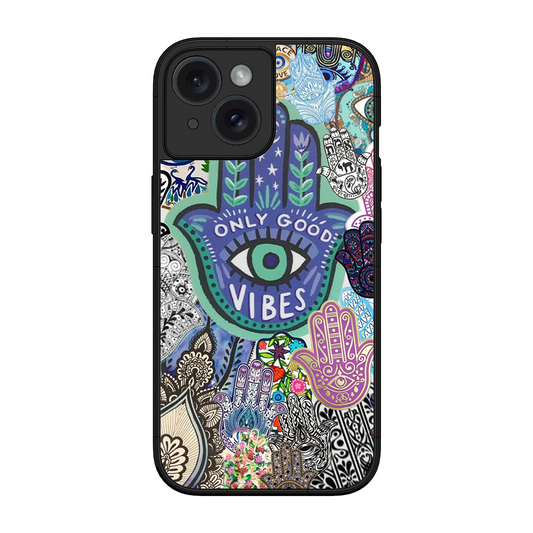 Only Good Vibes Printed Protective Phone Cover for iPhone 15