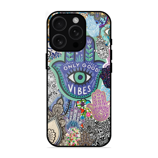 Only Good Vibes Printed Protective Phone Cover for iPhone 16 Pro