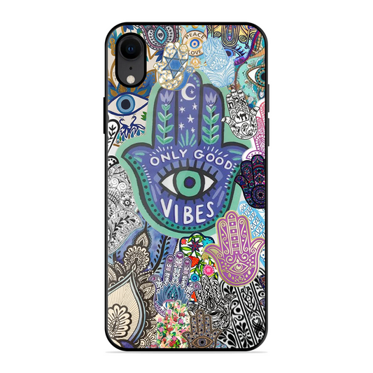 Only Good Vibes Printed Protective Phone Cover for iPhone XR