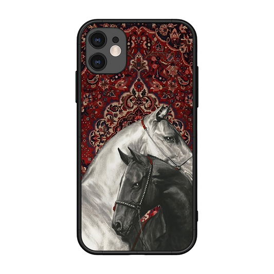 White Black Unicorn Printed Protective Phone Cover for iPhone 11