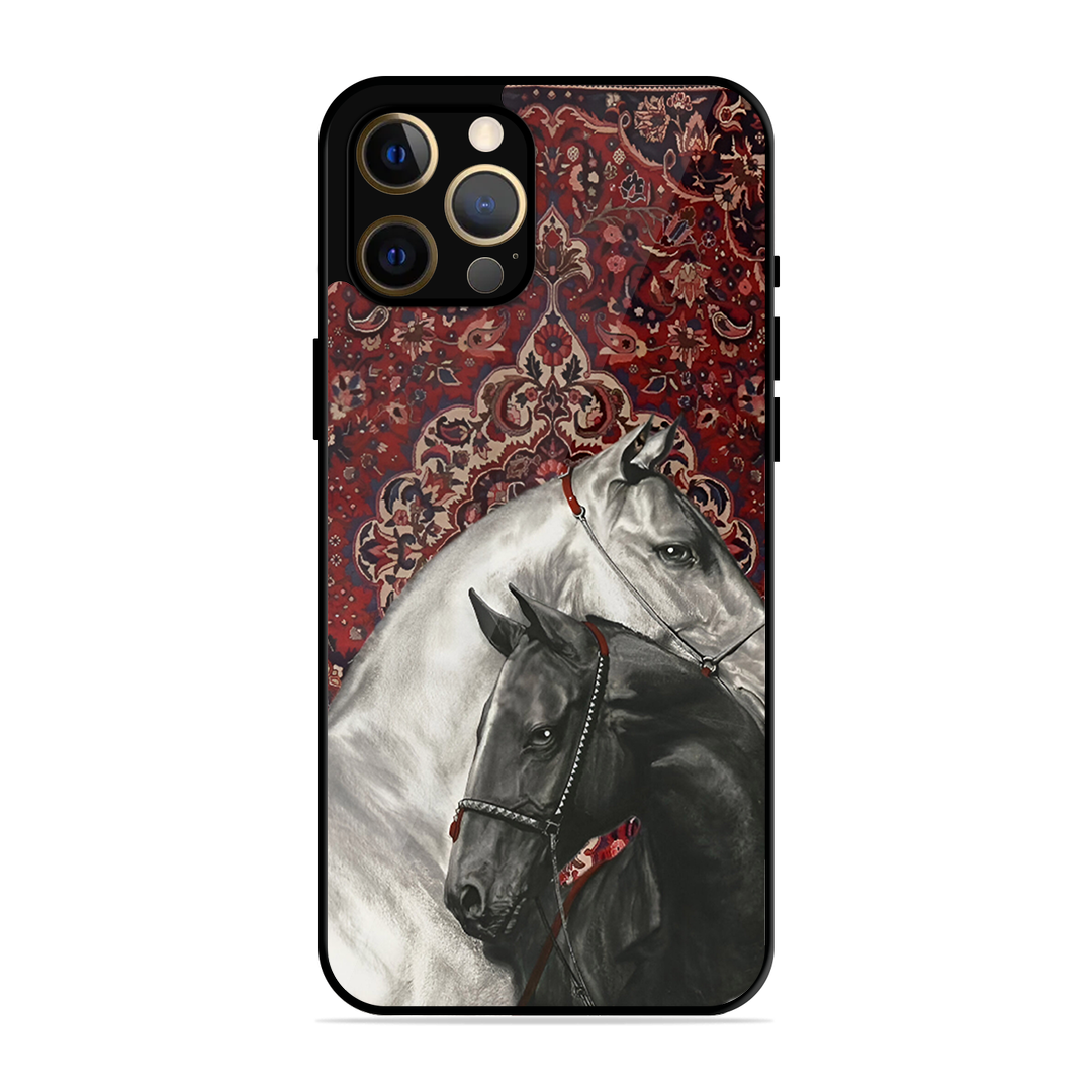 White Black Unicorn Printed Protective Phone Cover for iPhone 12 Pro Max
