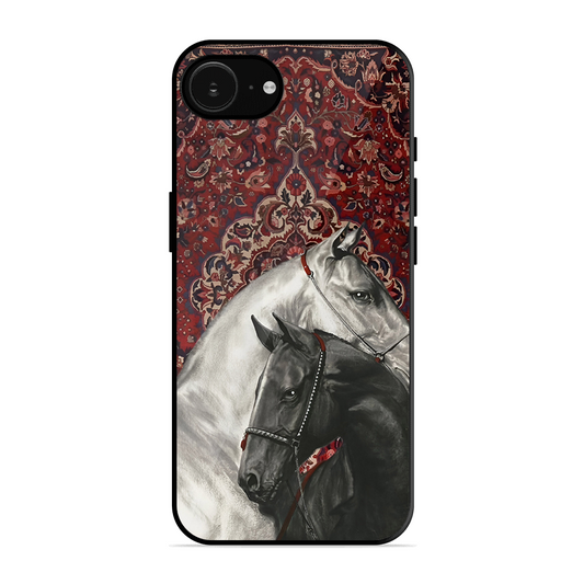 White Black Unicorn Printed Protective Phone Cover for iPhone 16e