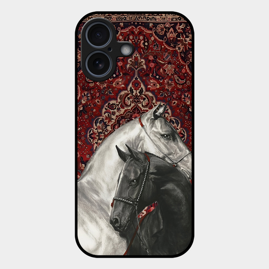 White Black Unicorn Printed Protective Phone Cover for iPhone 17