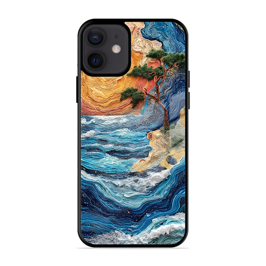 Colorful Painting Printed Protective Phone Cover for iPhone 12 Mini
