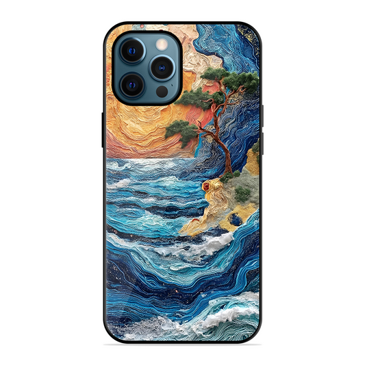 Colorful Painting Printed Protective Phone Cover for iPhone 12 Pro
