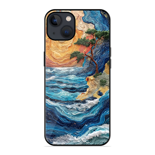 Colorful Painting Printed Protective Phone Cover for iPhone 13