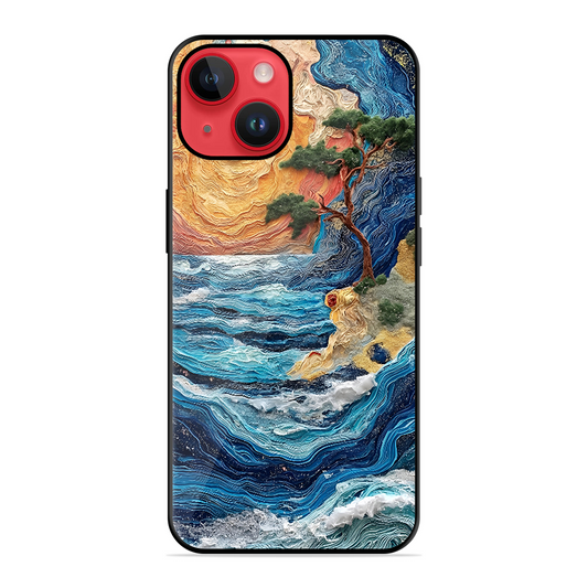 Colorful Painting Printed Protective Phone Cover for iPhone 14