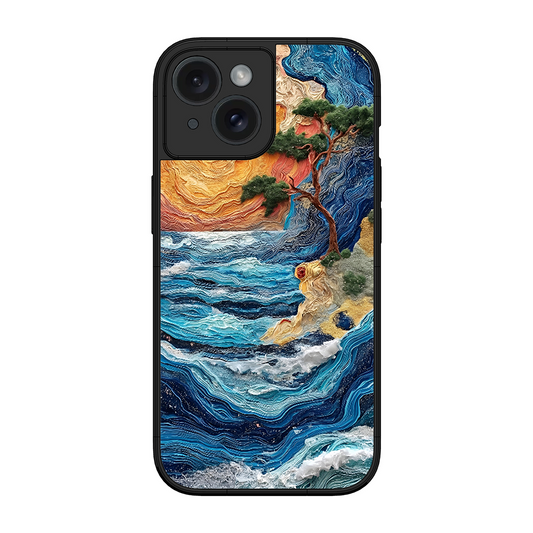 Colorful Painting Printed Protective Phone Cover for iPhone 15