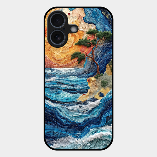 Colorful Painting Printed Protective Phone Cover for iPhone 17